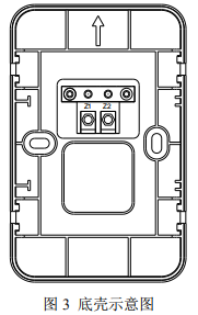 GST-HX-300B火災(zāi)聲光警報(bào)器底殼示意圖